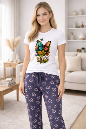 Pijamale - Pijamale dama din bumbac premium, pijama femei confortabila