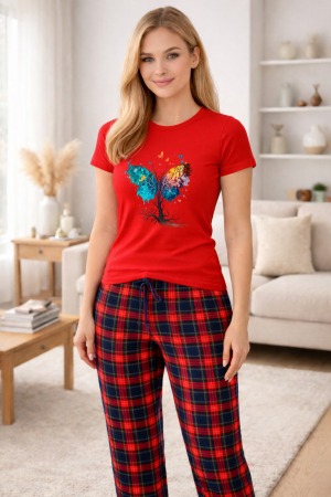 Pijamale - Pijamale dama din bumbac premium, pijama femei confortabila