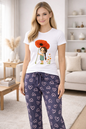 Pijamale - Pijamale dama din bumbac premium, pijama femei confortabila