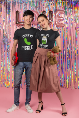 Seturi pentru cupluri - Set 2 tricouri pentru cuplu bumbac 100%