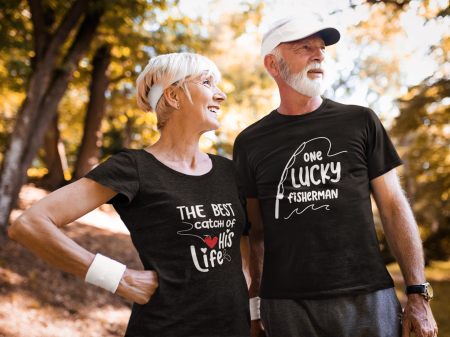 Seturi pentru cupluri - Set 2 tricouri pentru cuplu bumbac 100%