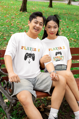 Seturi pentru cupluri - Set 2 tricouri pentru cuplu bumbac 100%