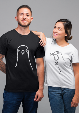 Seturi pentru cupluri - Set 2 tricouri pentru cuplu bumbac 100%