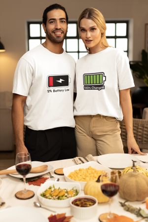 Seturi pentru cupluri - Set 2 tricouri pentru cuplu bumbac 100%