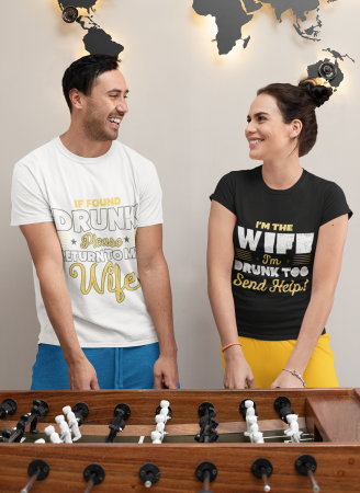 Seturi pentru cupluri - Set 2 tricouri pentru cuplu bumbac 100%