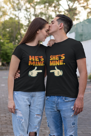 Seturi pentru cupluri - Set 2 tricouri pentru cuplu bumbac 100%