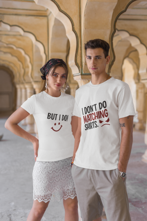 Seturi pentru cupluri - Set 2 tricouri pentru cuplu bumbac 100%