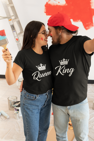 Seturi pentru cupluri - Set 2 tricouri pentru cuplu bumbac 100%