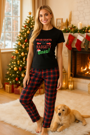Pijamale femei - Set pijamale femei bumbac Colectia Grinch Christmas, sarbatori de Craciun