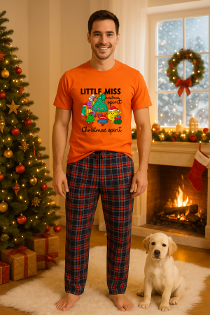 Pijamale barbati - Set pijamale barbati bumbac Colectia Christmas, sarbatori de Craciun