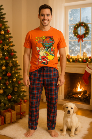 Set pijamale barbati bumbac Colectia Christmas, sarbatori de Craciun [3]