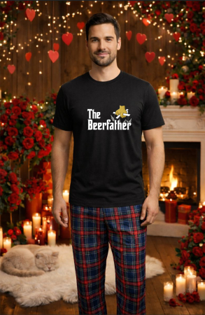 Pijamale barbati - Set pijamale barbati bumbac Colectia Valentine's Day, Dragobete