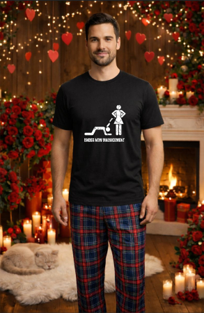 Pijamale barbati - Set pijamale barbati bumbac Colectia Valentine's Day, Dragobete