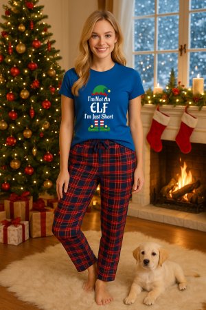 Pijamale femei - Set pijamale femei bumbac Colectia Christmas, sarbatori de Craciun