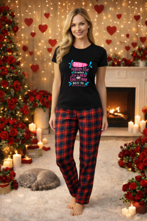 Pijamale dama - Set pijamale femei bumbac Colectia Valentine's Day, Dragobete