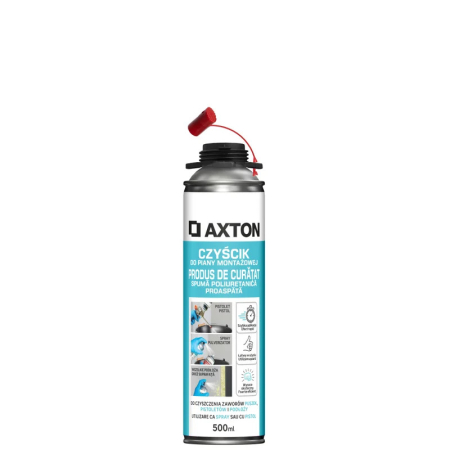 Home&deco - Spray CLEANER pentru indepartarea spumei poliuretanice neintarite, Axton, 500 ml