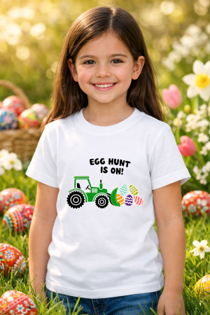 Tricouri pt copii - Tricou copii Paste fericit - tricou unisex din bumbac 100%, colectia Pasti, cu iepurasi Easter bunny pentru fete sau baieti
