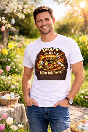 Tricouri adulti - Tricou Paste Fericit Unisex 100% Bumbac - Tricou Easter cu Iepuras Bunny, Colectia Pasti Familie