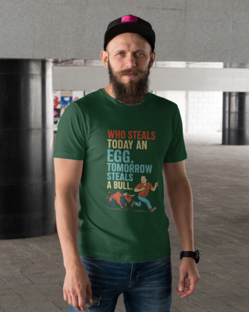 Pentru barbati - Tricou personalizat premium 100% bumbac cu proverbe romanesti