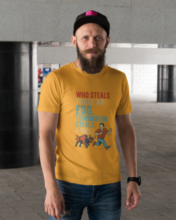 Pentru barbati - Tricou personalizat premium 100% bumbac cu proverbe romanesti