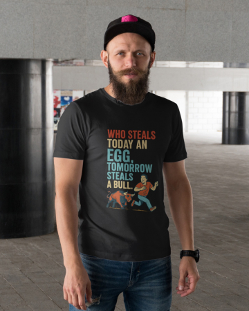 Colectia de proverbe - Tricou personalizat premium 100% bumbac cu proverbe romanesti