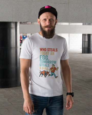 Colectia de proverbe - Tricou personalizat premium 100% bumbac cu proverbe romanesti