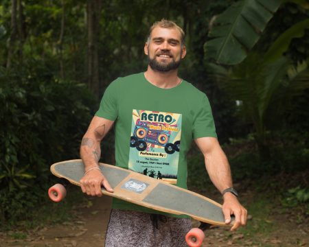 Pentru barbati - Tricou personalizat premium 100% bumbac Retro Vibes