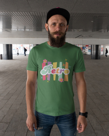 Pentru barbati - Tricou personalizat premium 100% bumbac Retro Vibes