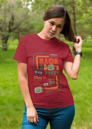 Pentru femei - Tricou personalizat premium 100% bumbac Retro Vibes