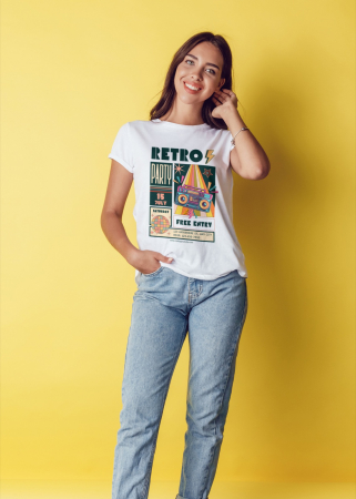 Colectia Retro - Tricou personalizat premium 100% bumbac Retro Vibes