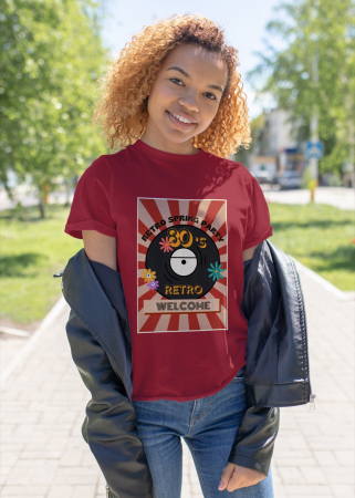 Pentru femei - Tricou personalizat premium 100% bumbac Retro Vibes
