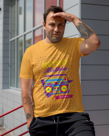 Pentru barbati - Tricou personalizat premium 100% bumbac Retro Vibes