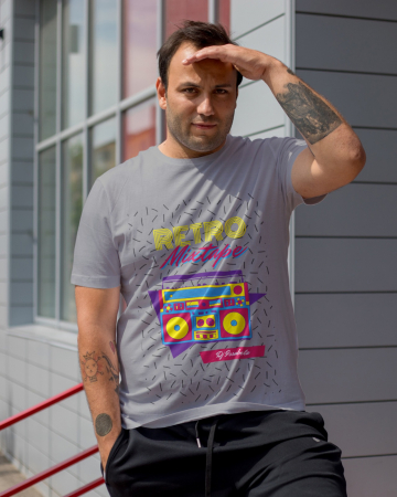 Pentru barbati - Tricou personalizat premium 100% bumbac Retro Vibes