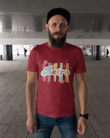 Pentru barbati - Tricou personalizat premium 100% bumbac Retro Vibes