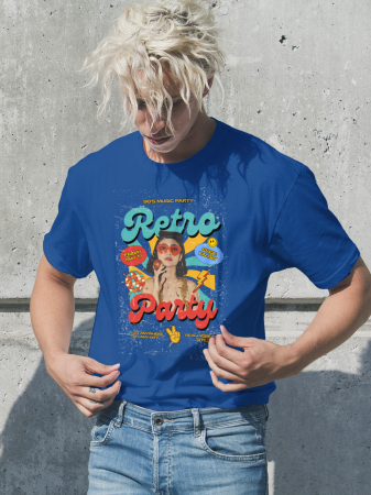 Pentru barbati - Tricou personalizat premium 100% bumbac Retro Vibes