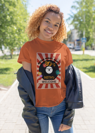 Pentru femei - Tricou personalizat premium 100% bumbac Retro Vibes
