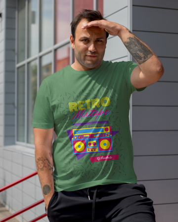 Pentru barbati - Tricou personalizat premium 100% bumbac Retro Vibes