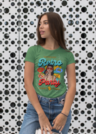 Pentru femei - Tricou personalizat premium 100% bumbac Retro Vibes