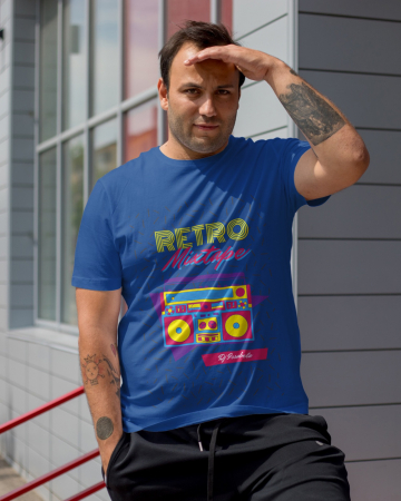 Pentru barbati - Tricou personalizat premium 100% bumbac Retro Vibes