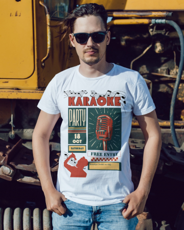 Pentru barbati - Tricou personalizat premium 100% bumbac Retro Vibes