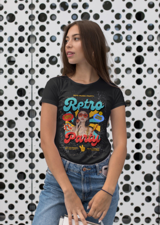 Pentru femei - Tricou personalizat premium 100% bumbac Retro Vibes