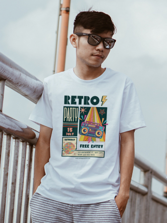 Colectia Retro - Tricou personalizat premium 100% bumbac Retro Vibes