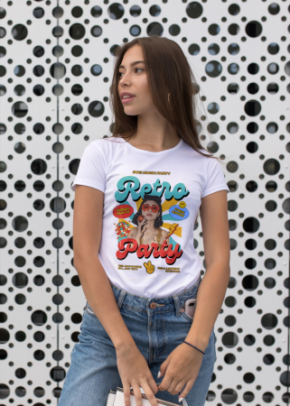 Pentru femei - Tricou personalizat premium 100% bumbac Retro Vibes