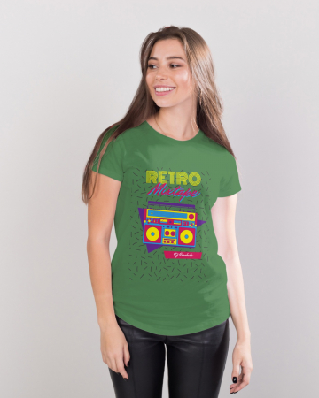 Pentru femei - Tricou personalizat premium 100% bumbac Retro Vibes