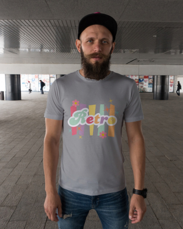 Pentru barbati - Tricou personalizat premium 100% bumbac Retro Vibes