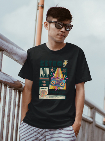 Colectia Retro - Tricou personalizat premium 100% bumbac Retro Vibes