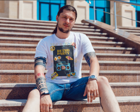 Colectia Retro - Tricou personalizat premium 100% bumbac Retro Vibes