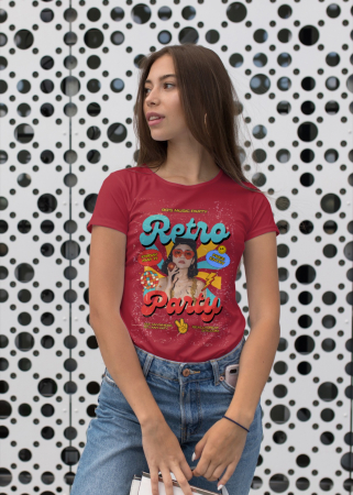 Pentru femei - Tricou personalizat premium 100% bumbac Retro Vibes