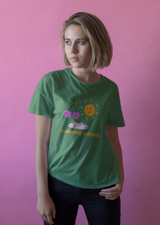 Pentru femei - Tricou personalizat premium 100% bumbac Summer Vibes