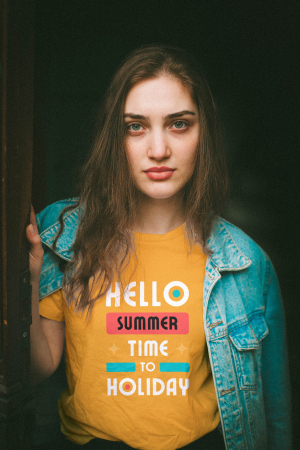 Pentru femei - Tricou personalizat premium 100% bumbac Summer Vibes